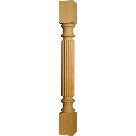 Osborne Wood Products 35 1/2 x 3 1/2 Reeded Island Leg in Hickory 1756H
